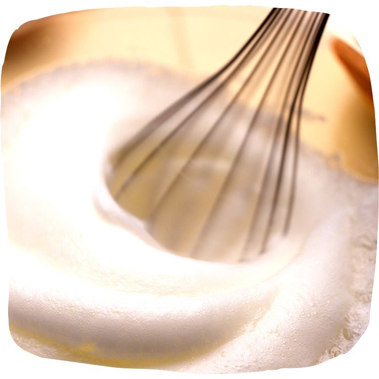 Image of In a bowl put the egg white and mix it...